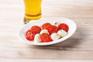 Marinated Tomato and Cherry Mozzarella