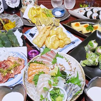 5月14日起的超豪華夏季宴會☆10道菜6,500日圓（含稅）→6,000日元