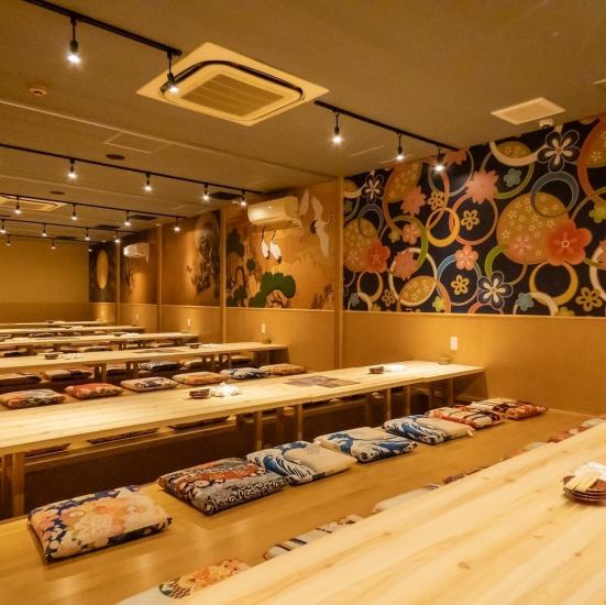 45名様~60名様で宴会が可能な完全個室宴会場も完備しています!