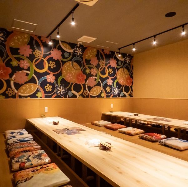 45名様~60名様でご利用いただける完全個室の宴会場も完備しております!歓送迎会や同窓会など、大人数での飲み会や宴会に最適です★貸切も承っておりますので、気軽にご相談ください!