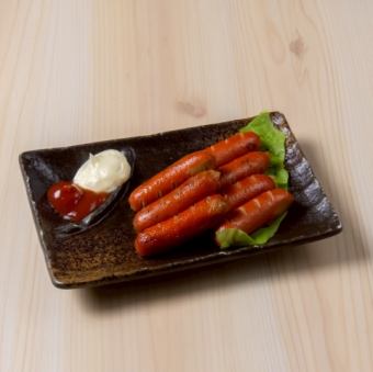 赤ウインナー炒め