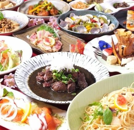 【熊本県産食べつくしコース】馬刺し3点盛り 辛子蓮根など 郷土料理9品&飲み放題180分⇒10000円