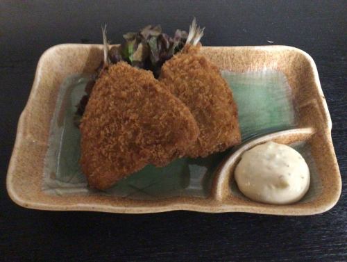 Fried horse mackerel, 2 pieces