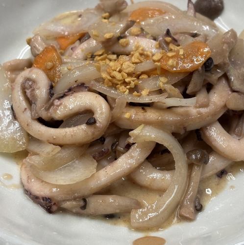 いかのガーリックバター焼き/いかの照焼き/いかの唐揚げ