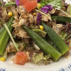 シーザーサラダ/オクラおかかサラダ