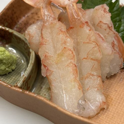 ほたて刺し/赤海老刺し