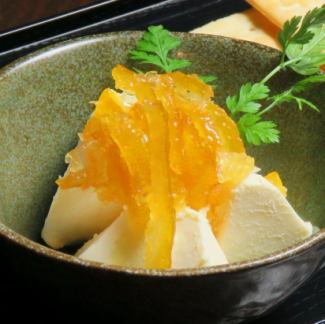 Cream cheese with yuzu jam