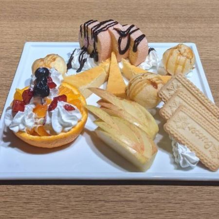 誕生日などのお祝いに♪メッセージ付デザートプレート♪