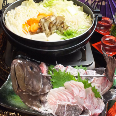 [海鮮涮鍋火鍋♪[Matsu]-MATSU-套餐]共8道菜6000日圓/含120分鐘無限暢飲