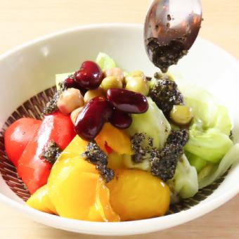 温野菜のゴマドレサラダ