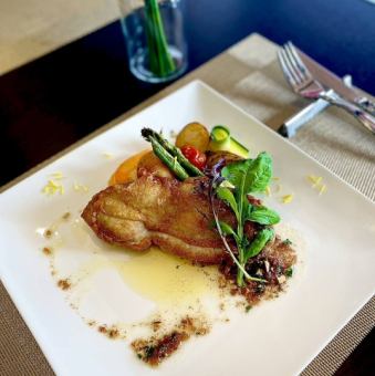 [Lunch Only] ◆Table Course◆ Roasted Premium Chicken (5 dishes total) 3,190 yen (tax included)