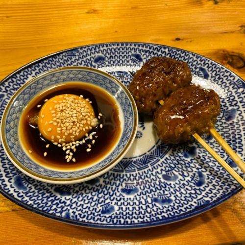 炭焼月見きつくね