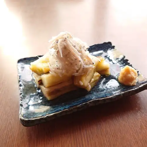 炭焼き茄子　釜揚げしらすおろし
