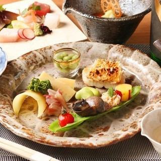 お任せコース6,000円(6,600円)＋飲み放題＋日本酒10種飲み放題