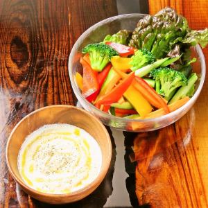 Bagna cauda with seasonal vegetables