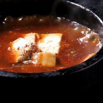 [8th place] Stone pot Sichuan-style mapo tofu