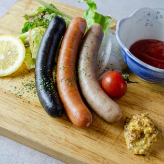 ソーセージの盛り合わせ