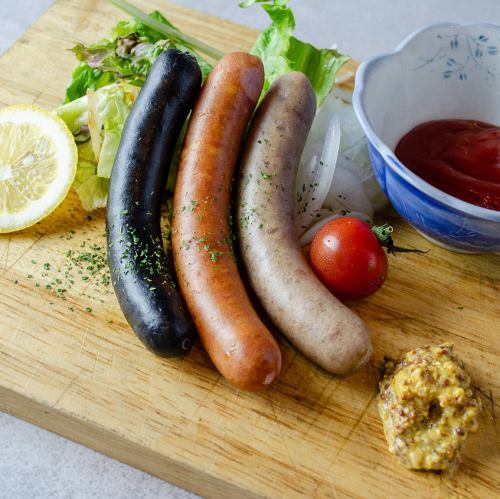 ソーセージの盛り合わせ