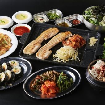 【90分飲み放題付】メインは定番サムギョプサル！全7品4000円(税込)