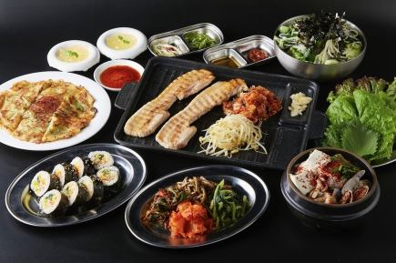 【90分飲み放題付】メインは定番サムギョプサル!全7品4000円(税込)