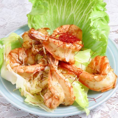 海老の天ぷら/海老の衣揚げ甘酢かけ