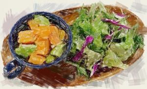 Hawaiian Poke Salad Salmon