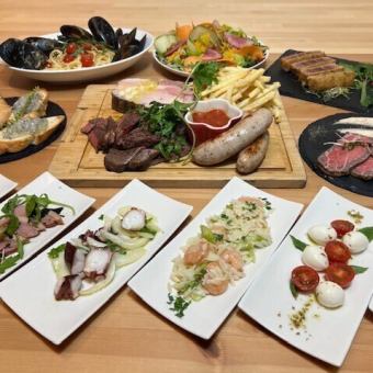 2小时课程☆包含标准畅饮！我们的推荐课程♪秋冬季时令蔬菜课程，价格为6000日元