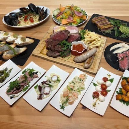 【3小时套餐】附高级无限畅饮（生啤、日本酒等）！8000日元豪华特别美食套餐