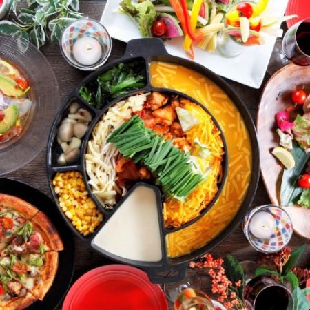 [3H all-you-can-drink x 7 dishes 5,000 yen ⇒ 4,000 yen] Choose from main dishes such as Italian takkarubi and chicken tomato hotpot!