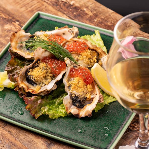 We also have an oyster menu and a seafood menu!A great value course with all-you-can-drink that can be reserved for 2 people starts at 3,500 yen!