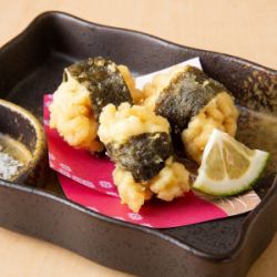 Milt seaweed tempura