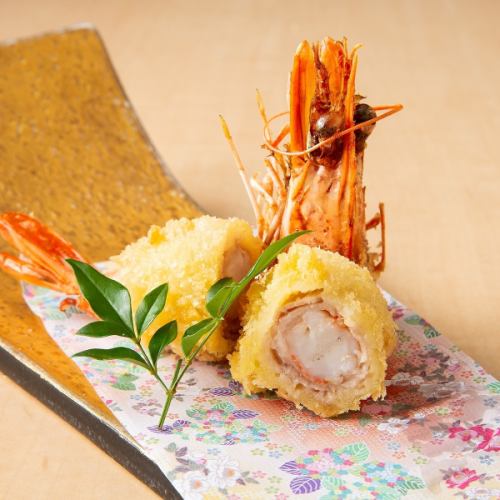 Pork-wrapped shrimp cutlet