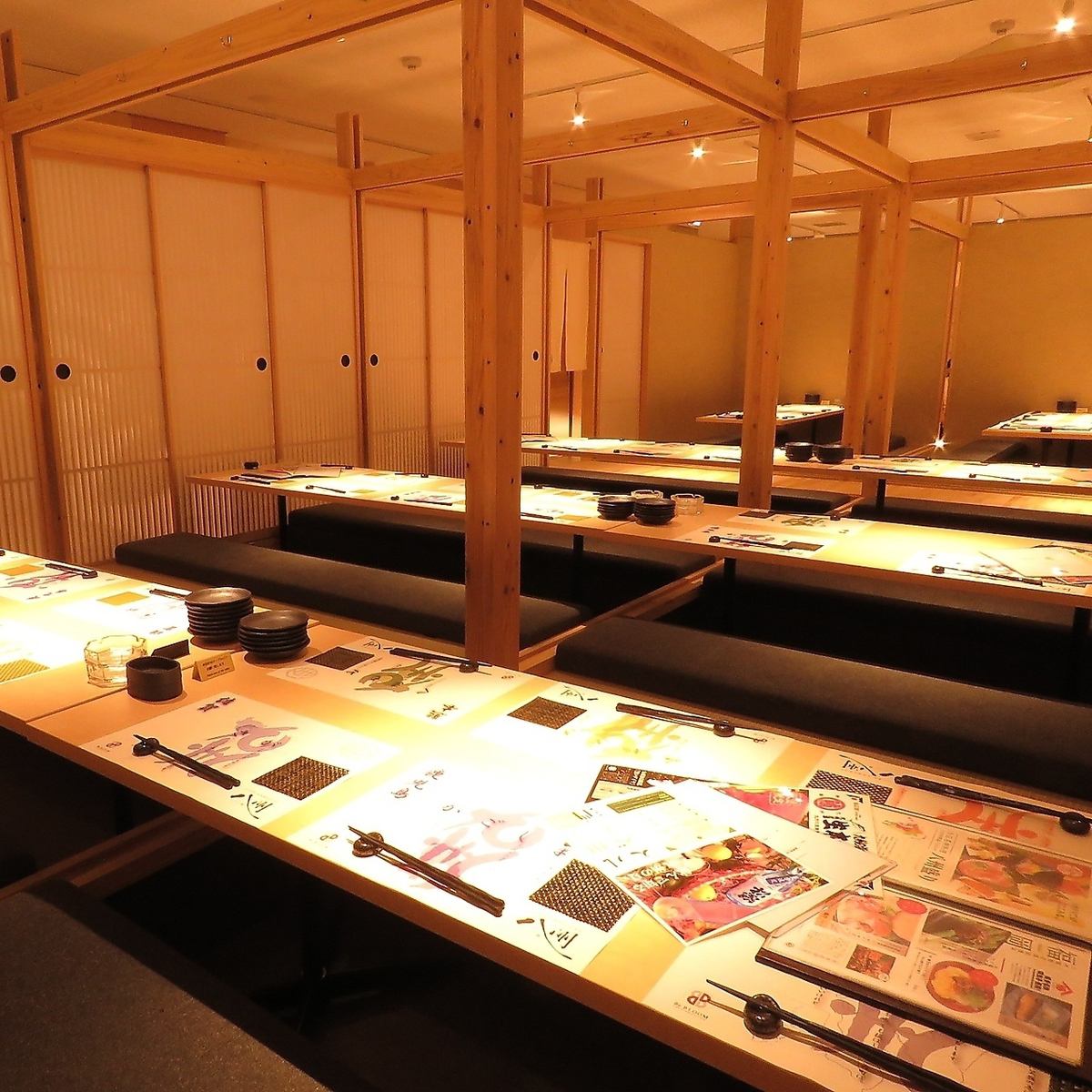 [All seats are private] Private sunken kotatsu seats recommended for company banquets and dinner parties!