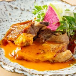 This is the taste of Kyushu: Pork on the bone ~Kyushu soy sauce x honey x egg yolk sauce~