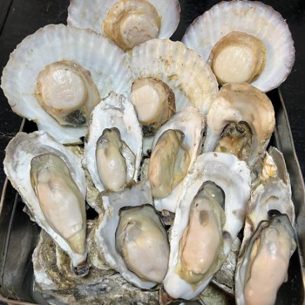 《牡蠣＋ホタテが食べ放題！≫ホタテ（蒸し・焼き）、牡蠣（生・焼き・蒸し）食べ放題☆