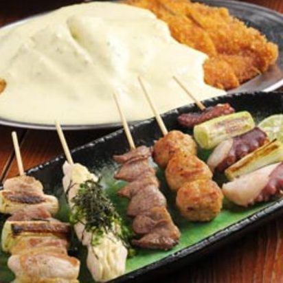 串焼き盛り合わせ×チキン南蛮