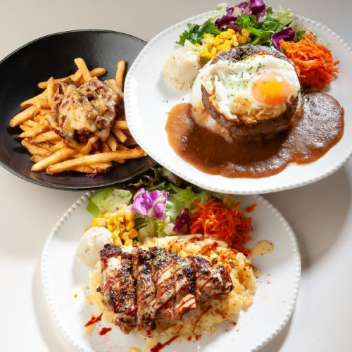 【高崎で味わうニューヨークの味】人気のライスプレート♪ロコモコやNYチキンオーバーライスも◎