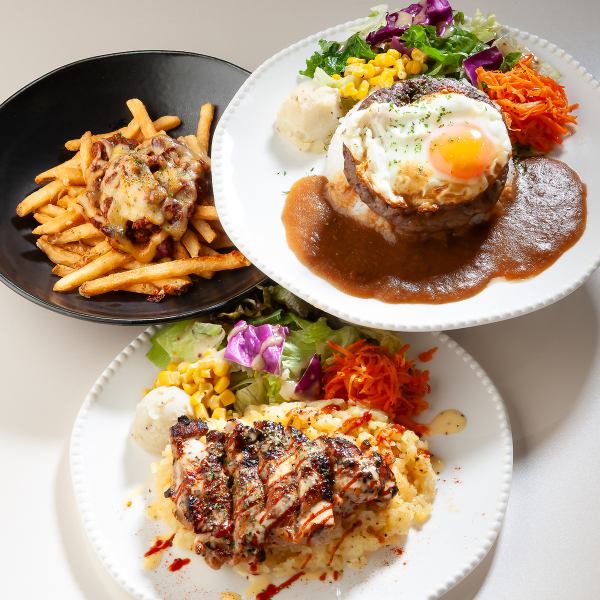 【高崎で味わうニューヨークの味】人気のライスプレート♪ロコモコやNYチキンオーバーライスも◎