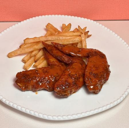 バッファローウイング(フライドポテト付き)