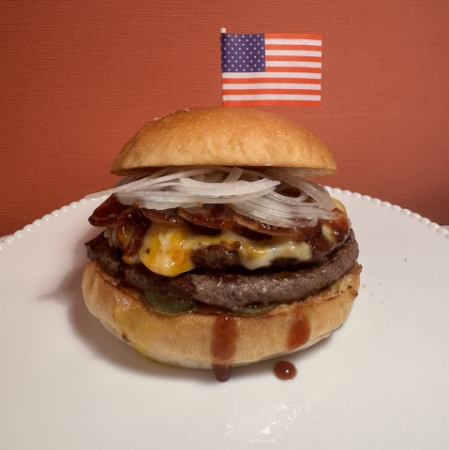 BBQスマッシュベーコンチーズバーガー(標準/ダブルパティ)