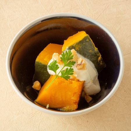 マスカルポーネとかぼちゃの煮物