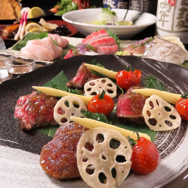 ≪Popular course≫ Perfect for various banquets! Enjoy sashimi and Saikyo-yaki! 2 hours all-you-can-drink course from 5000 yen!