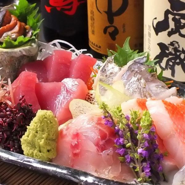 Today's assortment of sashimi