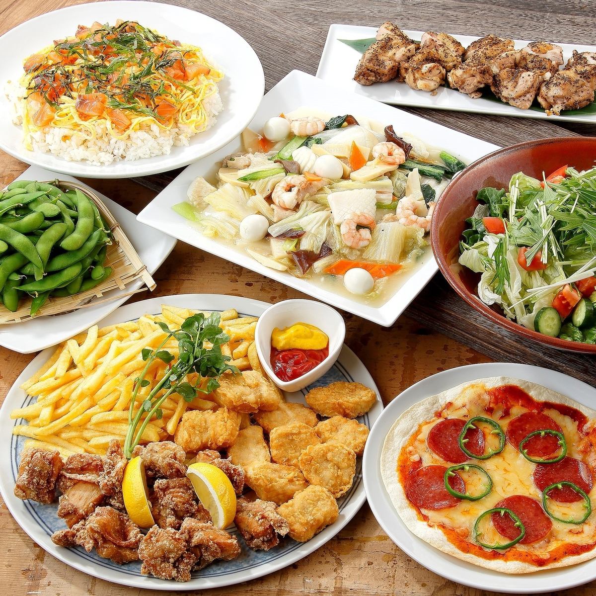 We offer various banquet courses with all-you-can-drink for 2 hours♪