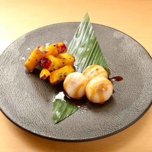 Mitarashi Daifuku and Daigaku Imo