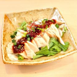 Drooling chicken.Szechuan spicy sauce