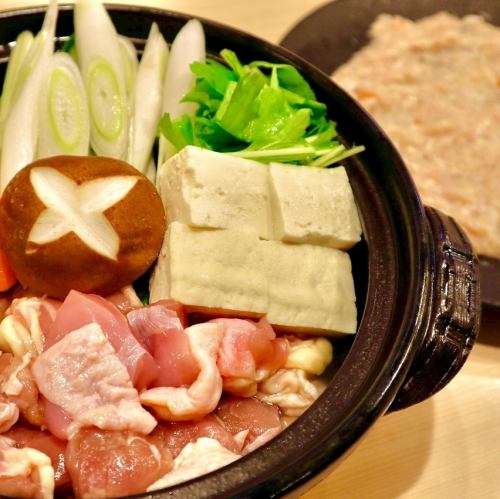 名古屋コーチンのももとつみれ鍋