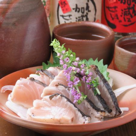 Enjoy [Tataki Spanish Mackerel]! 120 minutes [all-you-can-drink] beer plan 5,500 yen