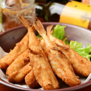 Fried puffer fish