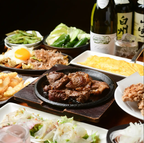 [For banquets!] Enjoy teppanyaki dishes at reasonable prices (^ ^ ♪ course with all-you-can-drink ◎
